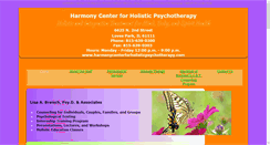 Desktop Screenshot of harmonycenterforholisticpsychotherapy.com