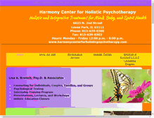 Tablet Screenshot of harmonycenterforholisticpsychotherapy.com